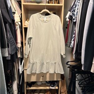 H&M soft green sweashirt dress